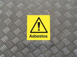 "Asbestos" Labels on a Roll
