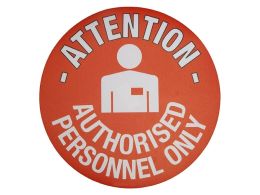Authorised Personnel Only Floor Symbol Marker