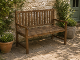 Walnut Wooden Bench