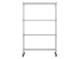 Chrome Shelving with Wheels