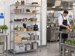 Chrome Wire Kitchen Shelving