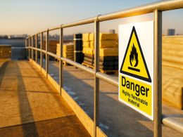 "Danger Highly Flammable" Warning Safety Sign