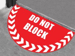 Do Not Block Floor Graphic Marker
