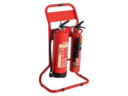 Double Fire Extinguisher Stand