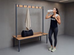 Double Sided Cloakroom Bench