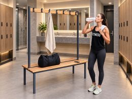 Double Sided Cloakroom Bench