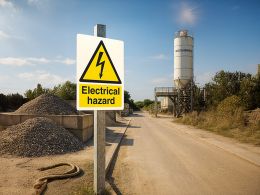 "Electrical Hazard" Warning Safety Sign