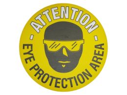 Eye Protection Area Floor Symbol Marker