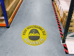 Eye Protection Area Floor Symbol Marker