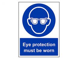 "Eye Protection" Mandatory Site Safety Sign