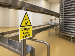 "Falling Objects" Warning Safety Sign