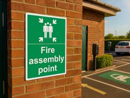 "Fire Assembly Point" Fire Exit Sign