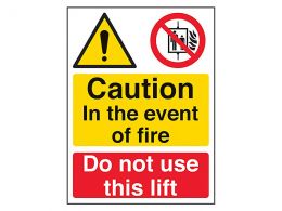 "In The Event Of Fire" Fire Safety Equipment Sign