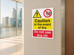 "In The Event Of Fire" Fire Safety Equipment Sign