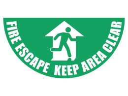 Fire Escape Floor Graphic Marker