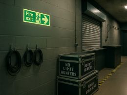 "Fire Exit Right" Glow in the Dark Safety Sign