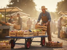 Flatbed Turntable Trolley