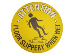 Floor Slippery When Wet Floor Symbol Marker