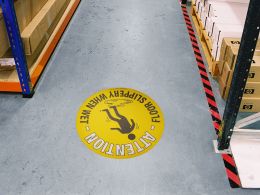 Floor Slippery When Wet Floor Symbol Marker