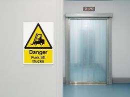 "Fork Lift Trucks" Warning Safety Sign