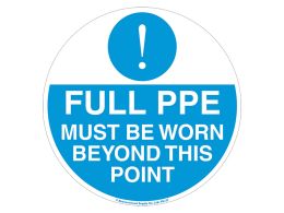 Full PPE Must Be Worn Floor Symbol Marker