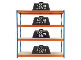 Heavy Duty Garage Racking – 400kg Per Shelf, 1800 × 1800 × 600mm
