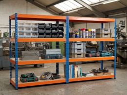 Garage Storage Racks - 2x Bay Kit, 3,200kg Total Capacity, 1800 x 1800 x 600mm Per Bay