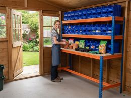 Garage Workstation with Bins