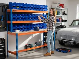 Garage Workstation with Bins