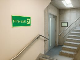 "Fire Exit" Glow in the Dark Safety Sign