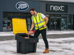 200 Litre Grit Bin with Grit Salt