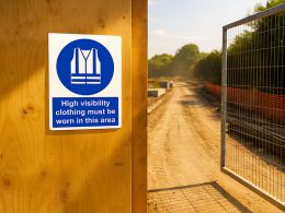 "High Vis" Mandatory Site Safety Sign