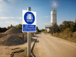 "High Vis" Mandatory Site Safety Sign