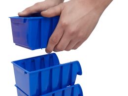 Horizontal Louvre Panel Bin Kit