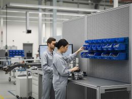 Horizontal Louvre Panel Bin Kit