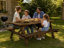 Walnut Picnic Bench