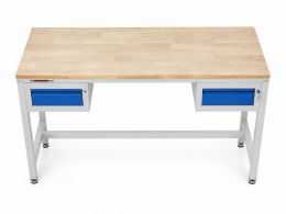 Long Workbench with Drawers