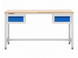 Long Workbench with Drawers
