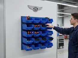 Louvre Panel with Storage Bins