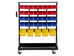 Louvred Panel Bin Trolley