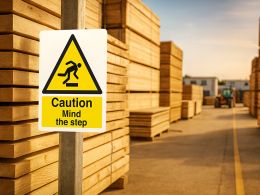 "Mind The Step" A4 Safety Sign