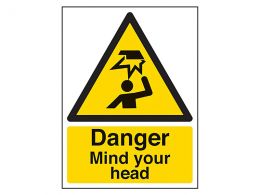"Mind Your Head" Warning Safety Sign