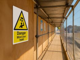 "Mind Your Head" Warning Safety Sign