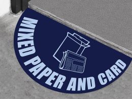 Mixed Paper & Card Floor Graphic Marker