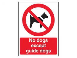 "No Dogs" Prohibition Sign