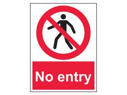 "No Entry" Prohibition Sign