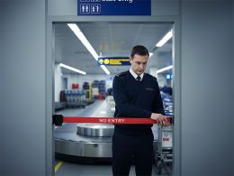 No Entry Retractable Belt Barrier