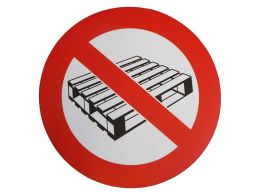 No Pallets Floor Symbol Marker