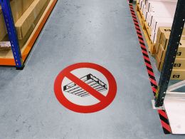 No Pallets Floor Symbol Marker