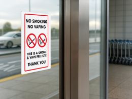 "No Smoking, No Vaping" Prohibition Sign